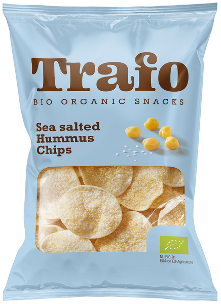 Chipsy z ciecierzycy z solą morską 75 g - Trafo (EKO)