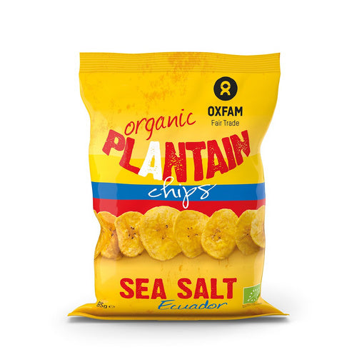 Chipsy z plantana z solą morską fair trade 85 g - Oxfam (EKO)