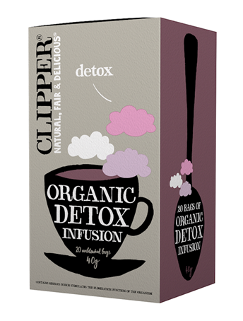 Herbatka hibiskus pokrzywa i lukrecja detox 20 szt. 40 g - Clipper (EKO)
