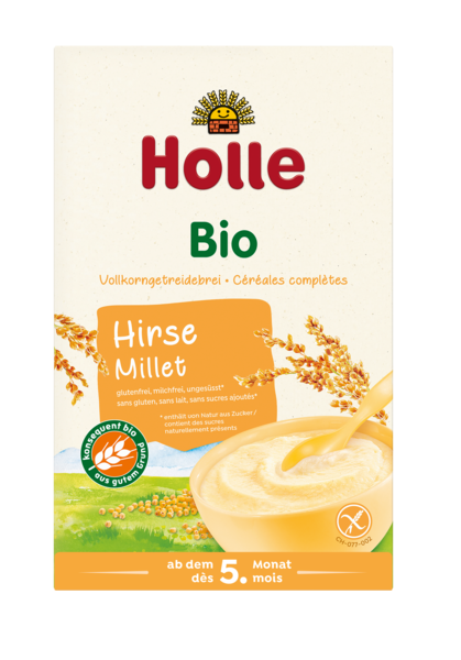Kaszka jaglana pełnoziarnista bezglutenowa od 5 msc. 250 g - Holle (EKO)