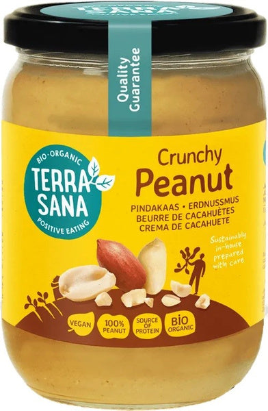 Krem z prażonych orzeszków ziemnych crunchy 500 g - Terrasana (EKO)