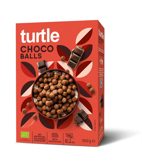 Kulki zbożowe czekoladowe 300 g - Turtle (EKO)