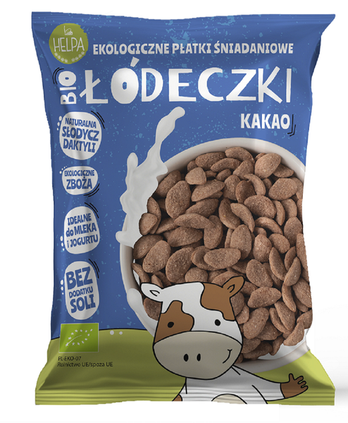 Łódeczki jaglano orkiszowe kakaowe bez dodatku cukru 260 g - Helpa (EKO)