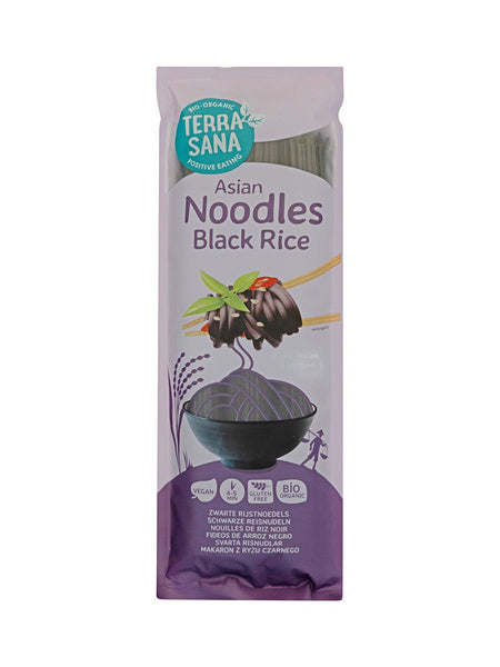 Makaron spaghetti z ryżu czarnego i ryżu brązowego bezglutenowy 250 g - Terrasana (EKO)
