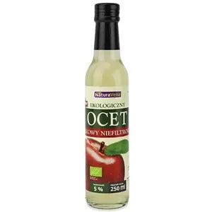 Ocet jabłkowy 5 % niefiltrowany 250 ml - Naturavena (EKO)