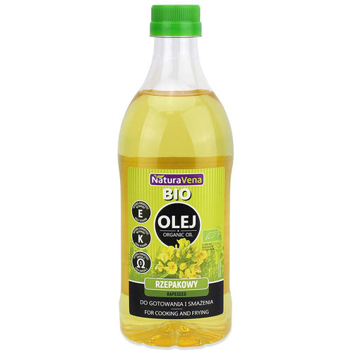 Olej rzepakowy do gotowania i smażenia 1 l - Naturavena (EKO)