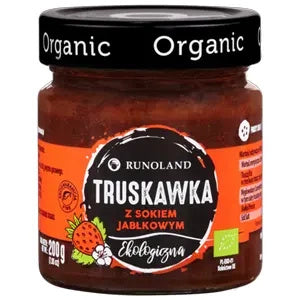 Słodka przekąska truskawka z sokiem jabłkowym 200 g - Runoland (EKO)