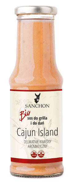 Sos cajun island wegański bezglutenowy 210 ml - Sanchon (EKO)