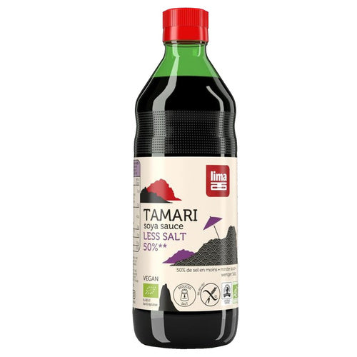 Sos sojowy tamari 50 % mniej soli bezglutenowy 250 ml - Lima (EKO)