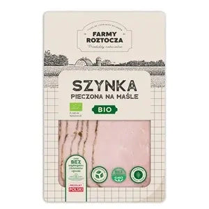 Szynka na maśle pieczona ekologiczna plastry 100 g - Farmy Rotocza (EKO)