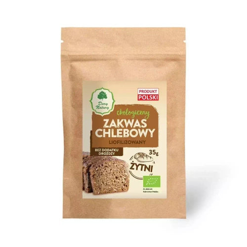 Zakwas chlebowy żytni liofilizowany 35 g - Dary Natury (EKO)