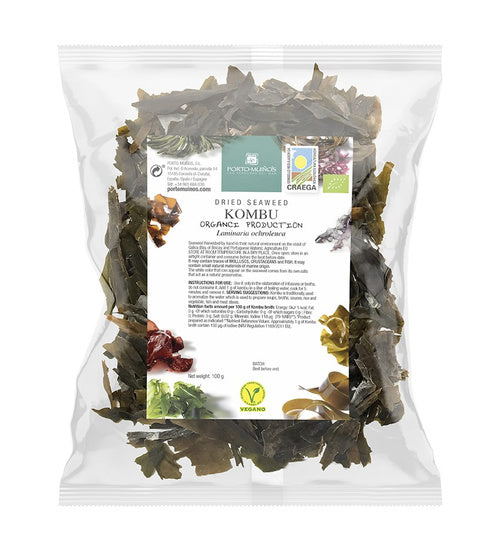 Algi morskie suszone kombu 100 g - Porto Muinos (EKO)