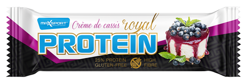 Baton proteinowy czarna porzeczka w białej polewie bezglutenowy 60 g - Maxsport