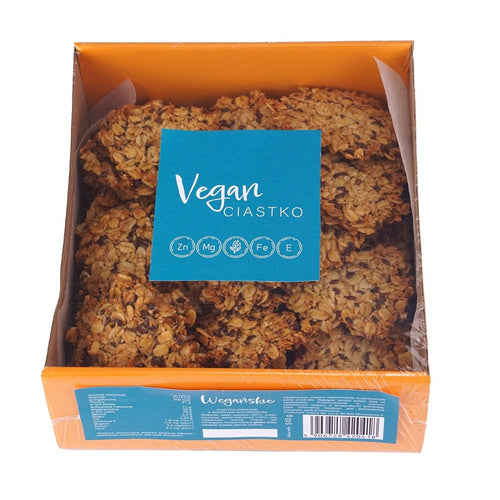Ciastka wegańskie owsiane z wiórkami kokosowymi bezglutenowe 510 g - Irenki (EKO)