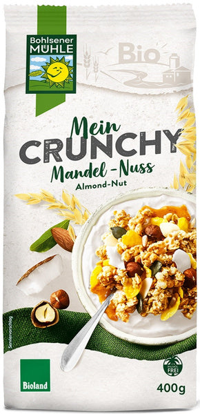 Crunchy orzechowe z prażonymi chipsami kokosowymi 400 g - Bohlsener Muehle (EKO)