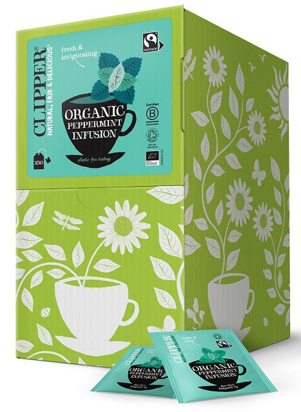 Herbatka z mięty pieprzowej fair trade 250 szt. 375 g - Clipper (EKO)