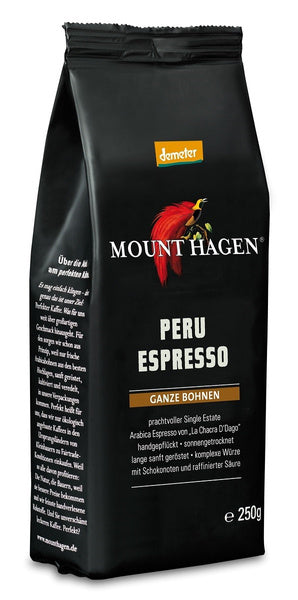 Kawa ziarnista arabica Peru espresso 250 g - Mount Hagen (EKO)