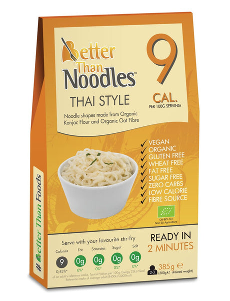 Makaron konjac thai style bezglutenowy 385 g (300 g) - Better Than Foods (EKO)