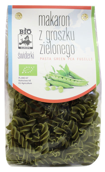 Makaron proteinowy świderki z groszku zielonego 250 g - Bio Planet (EKO)