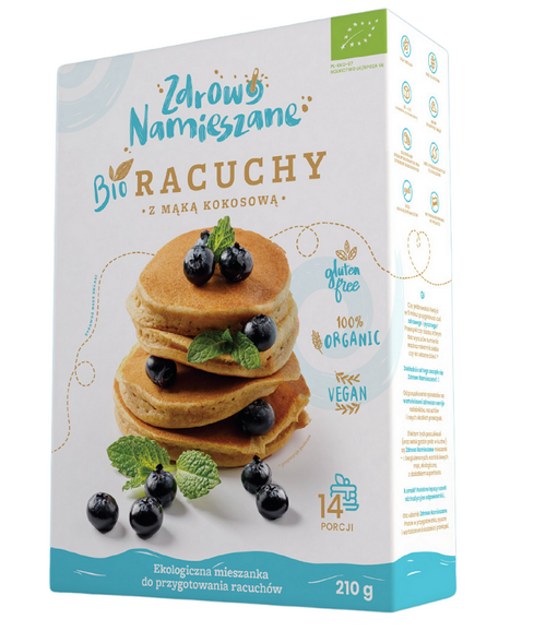 Mieszanka na racuchy z mąką kokosową bezglutenowa 210 g - Zdrowo Namieszane (EKO)