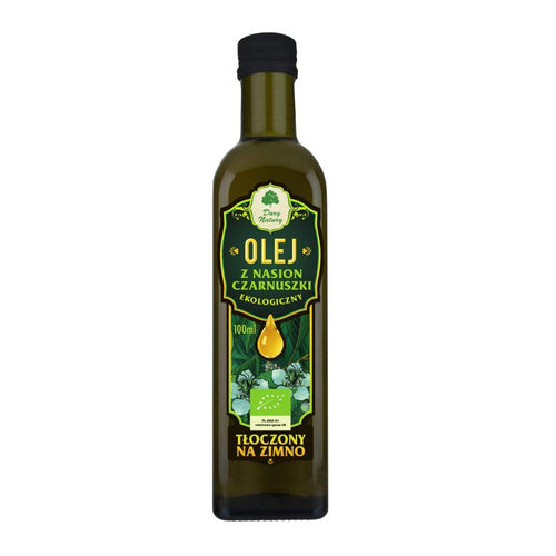 Olej z czarnuszki tłoczony na zimno 100 ml - Dary Natury (EKO)