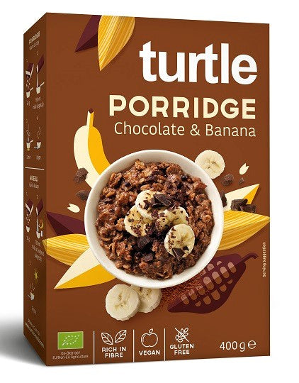Owsianka czekoladowo bananowa bezglutenowa 400 g - Turtle (EKO)