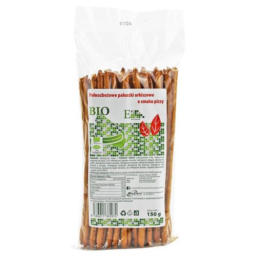Paluszki orkiszowe pełnoziarniste o smaku pizzy 150 g - Envoy (EKO)