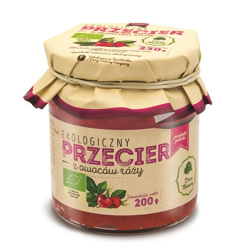 Przecier z owoców róży 200 g - Dary Natury (EKO)
