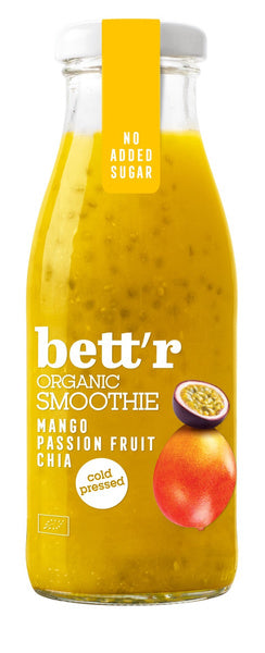 Smoothie tłoczone na zimno z mango marakują i chia 250 ml - Bett'R (EKO)